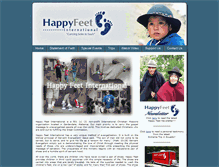 Tablet Screenshot of happyfeetmissions.com